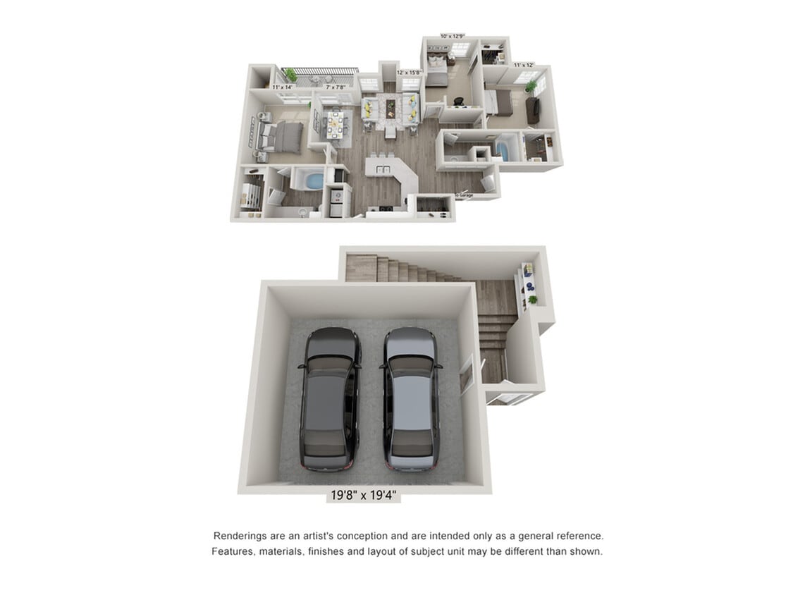 Harlowe_C2_3x2_1405 sqft_TH Combined - C2 Sophisticated