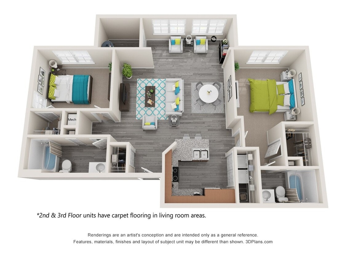 Floor Plan - Palm Hatteras with Sunroom