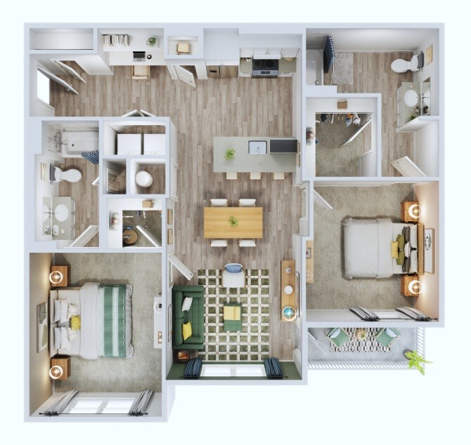 Floor Plan - 2B ANSI