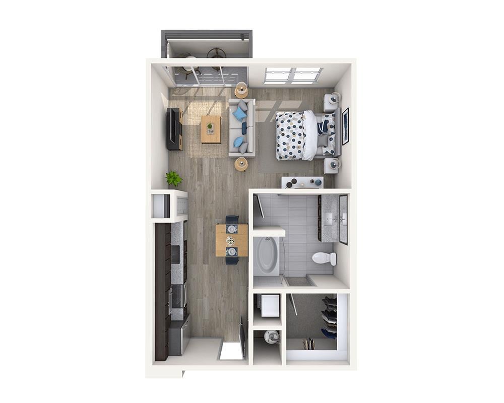 Floor Plan - Studio E1D