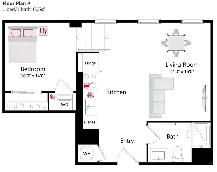 Floor Plan - Boutique Suite P