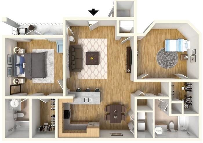 Floor Plan - The Redwood Suite
