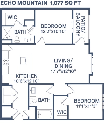 Floor Plan - Echo Mountain