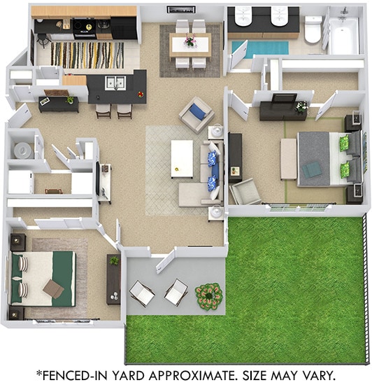 Floor Plan - Heritage with Fenced-In Yard