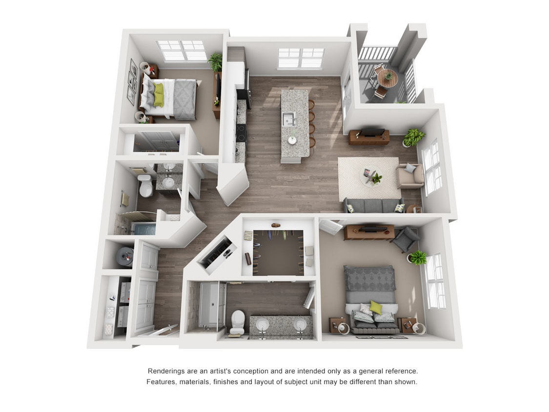 Isla Antigua_2br2ba_b2.jpg - B2 - Leon - Two Bedroom, Two Bathroom