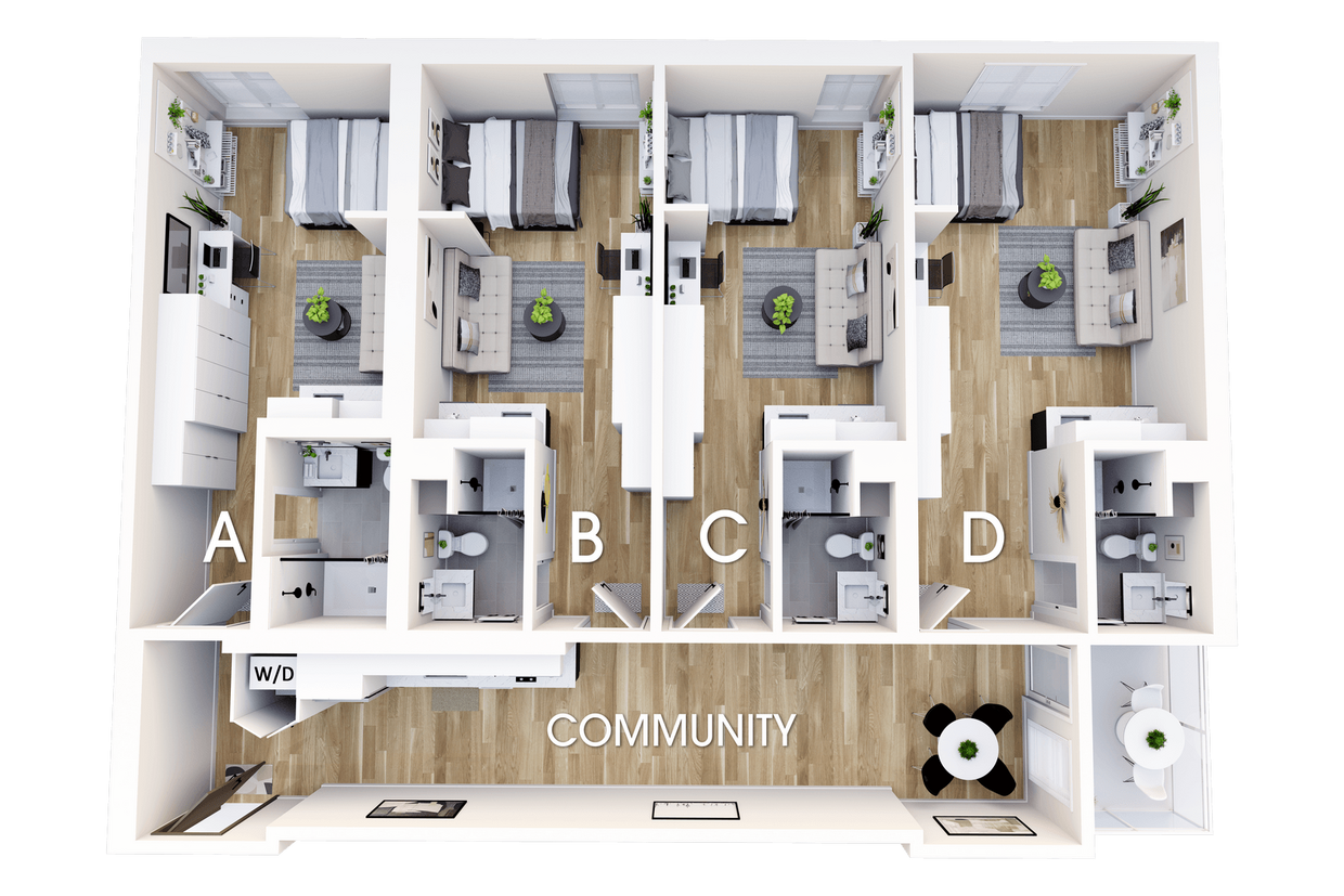 Floor Plan - Coliving Plan 3