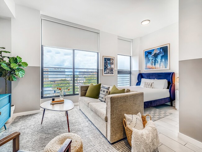 Studio Living Room Open to Sleeping Area - Sentral Wynwood