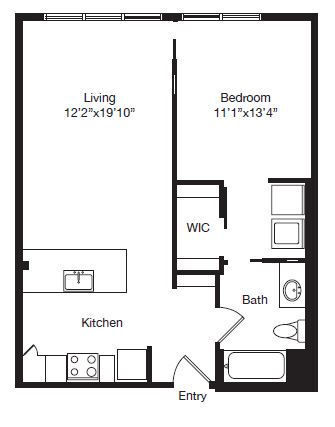 Floor Plan - A05 | 1X1