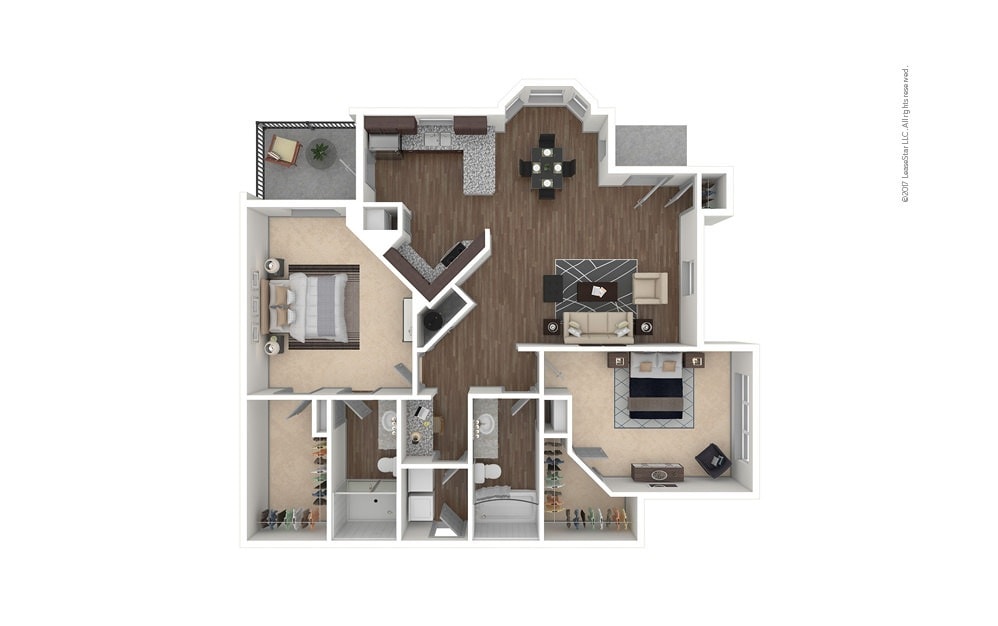 Floor Plan - B3 - River Pointe