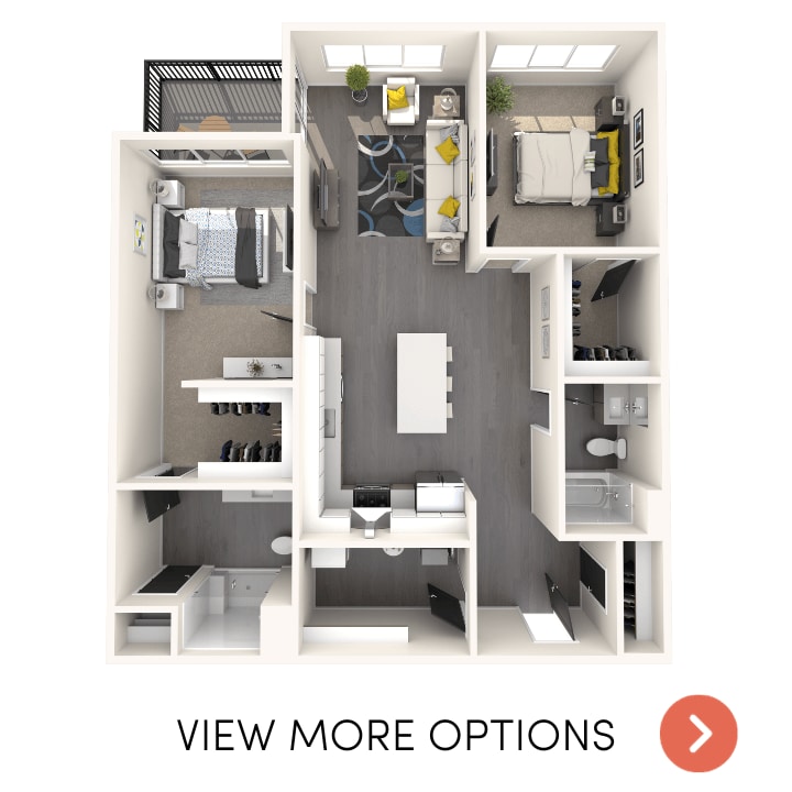 Floor Plan - 2 Bedroom, 2 Bathroom