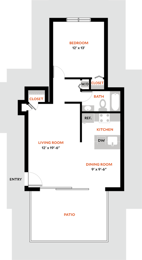 Floor Plan - Plan 1DR