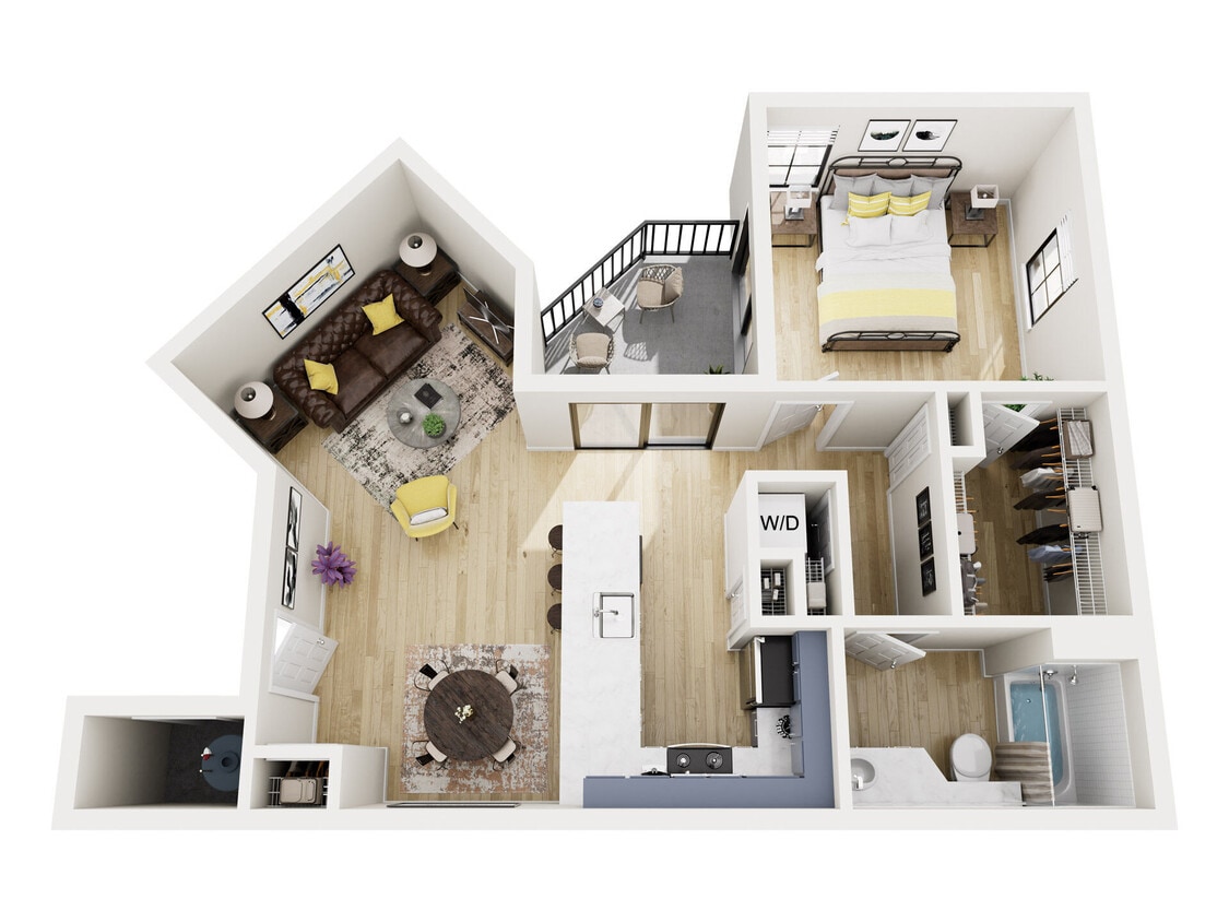Floor Plan - 1x1 Bay New TA Reno Scope