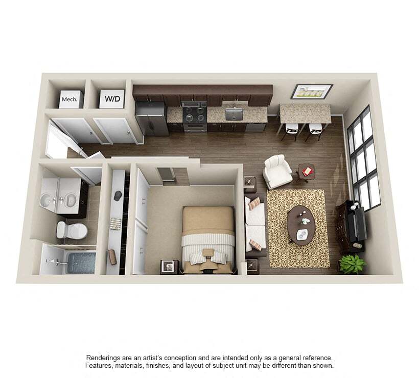 Floor Plan - Studio-Amelia