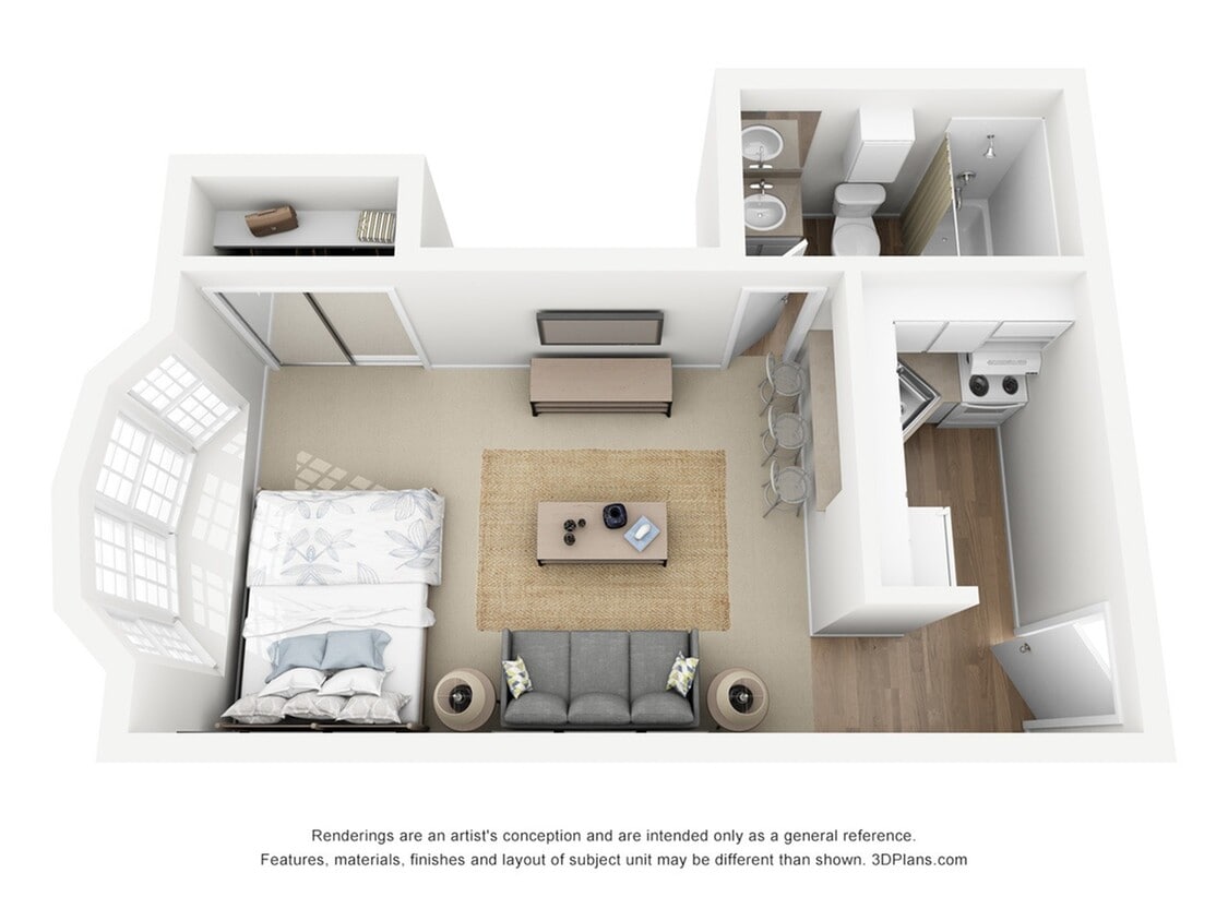 Ironwood Gardens_Studio_335-350sf - Studio