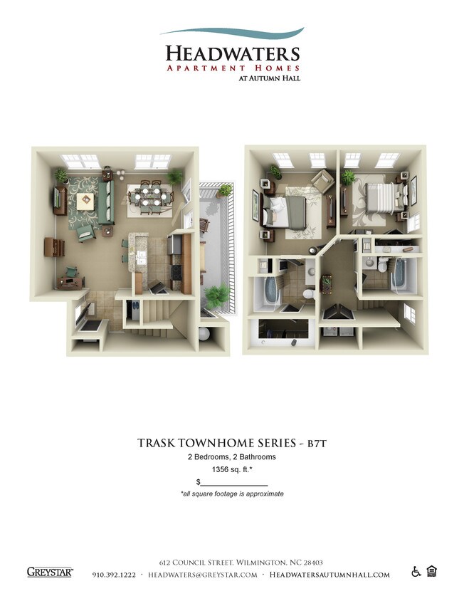 Floor Plan - 2 Bedroom 2 Bath