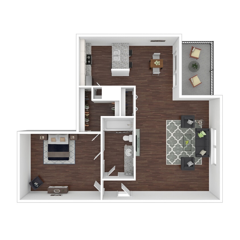 Floor Plan - 1x1LGU (Buena Vista II)