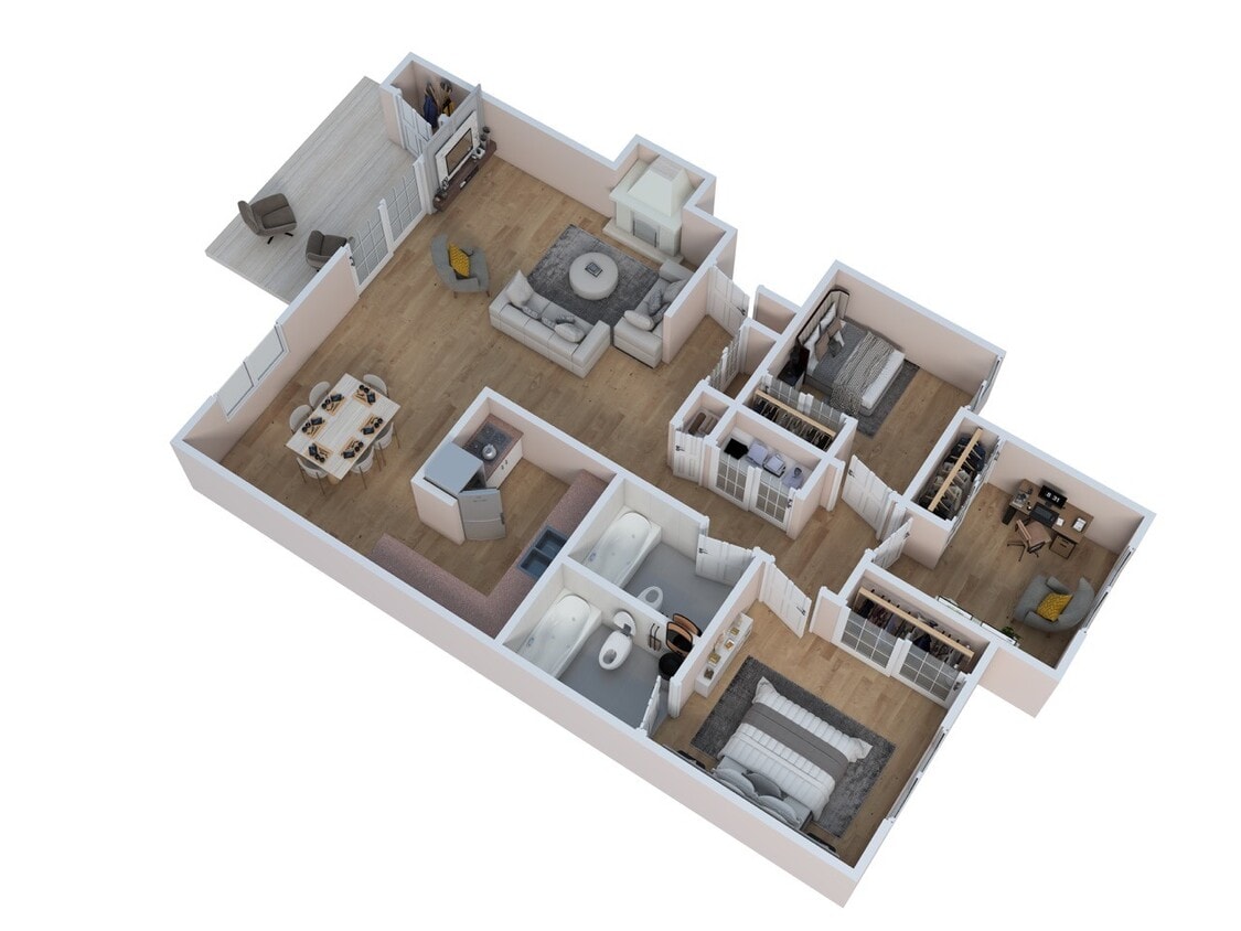 Floor Plan - 3 Bed - 2 Bath
