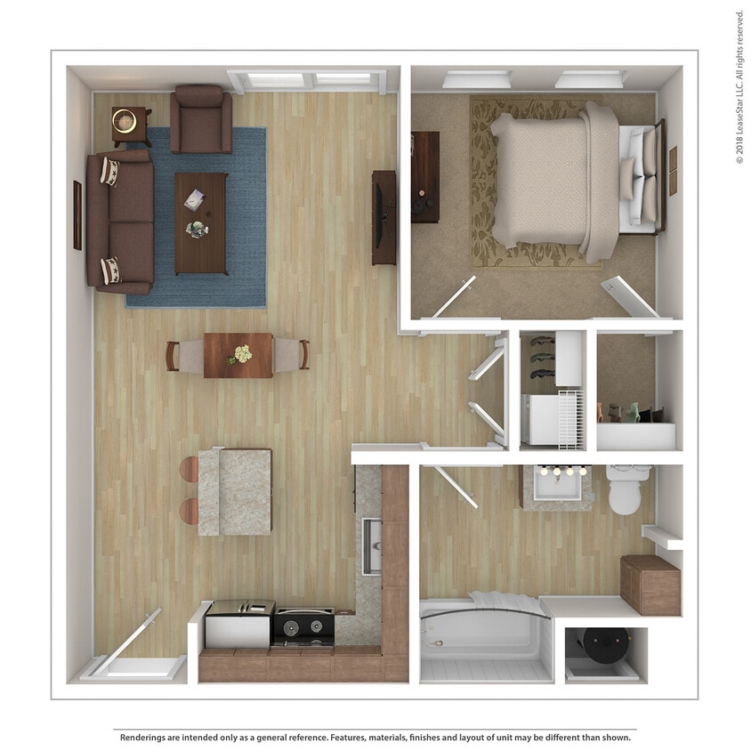 Floor Plan - Aria 1 Bedroom B13