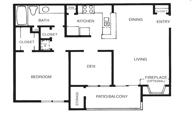 The St.Thomas - 1H - 1 Bdrm Den (St Thomas H)