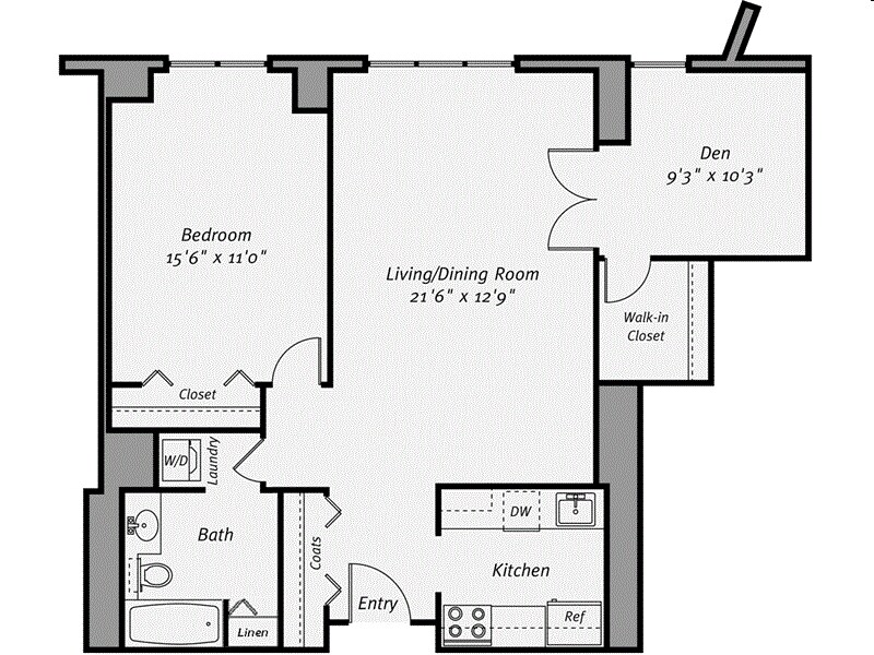 1BR/1BA - A1DP