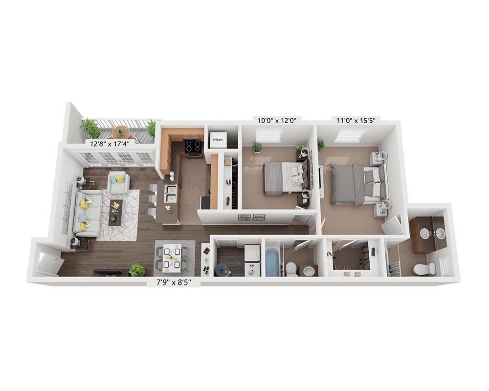 Floor Plan - Plan B2A