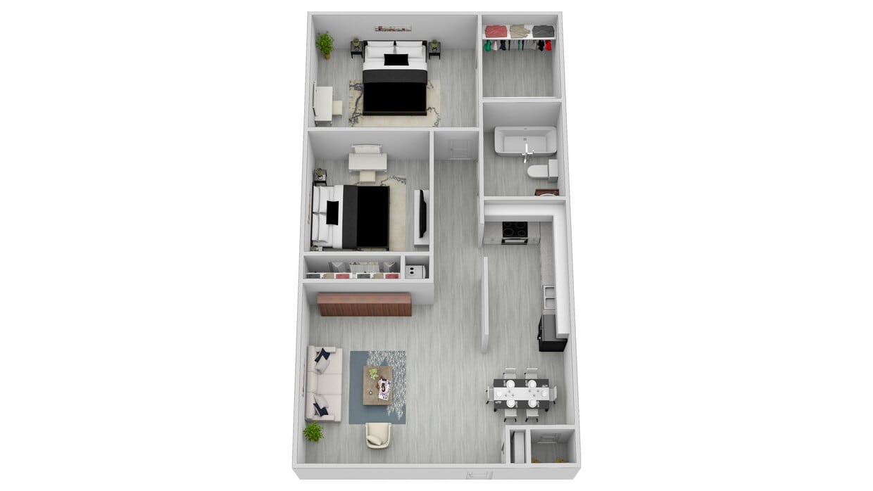 Cypress - Spacious Upgraded Two Bedroom One Bathroom 