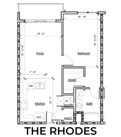 Floor Plan - The Rhodes
