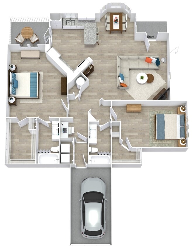 Floor Plan - B3 Lower w Garage