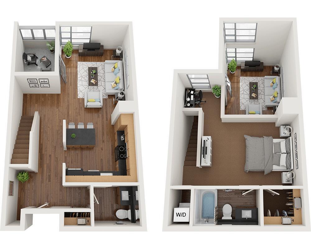 Floor Plan - Duboce A1.5B Loft