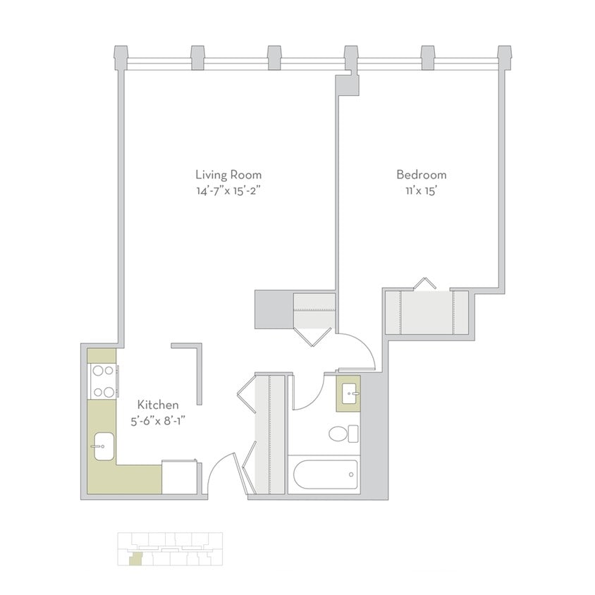 Floor Plan - 1bs03