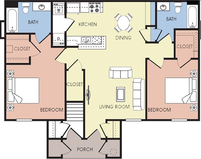 2BR/2BA - The Ocotillo