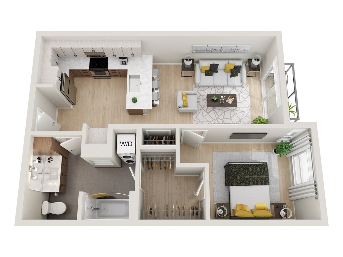 Floor Plan - 1x1 C2 - MFTE