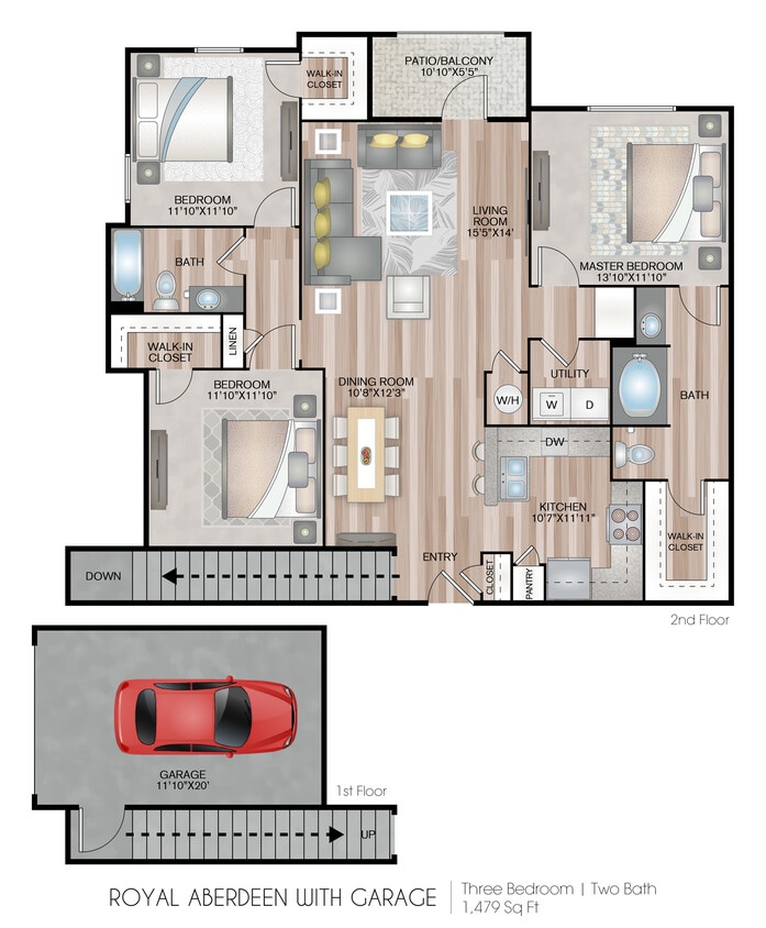1479 Square Feet - Royal Aberdeen With Garage