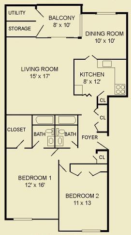 Floor Plan - (2D) Deerwood