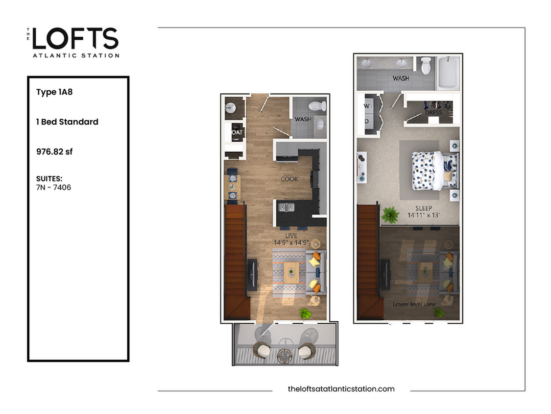 1A8 - 1 Bed Standard - 1A8 - 1 Bed Standard