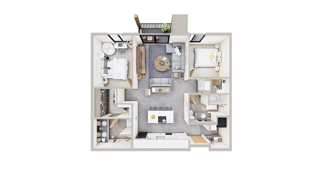 Floor Plan - 2 Bed/2 Bath - 9