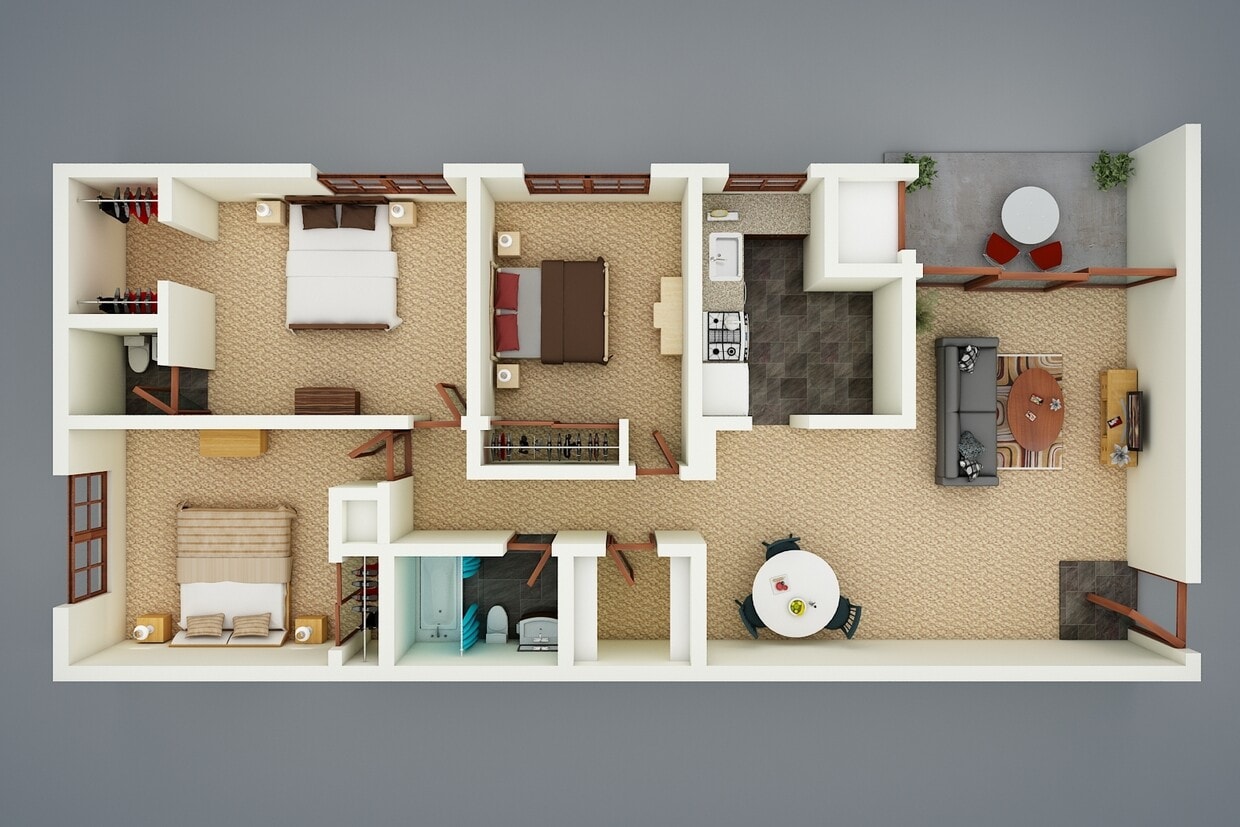 The Manhattan| 3 Bedroom | 1 Bathroom - The Manhattan