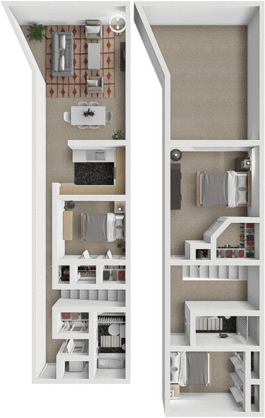 Floor Plan - Diploma Den - Faculty Lounge - Semester Suite