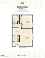 Floor Plan - 1 Bed / 1 Bath Apt.