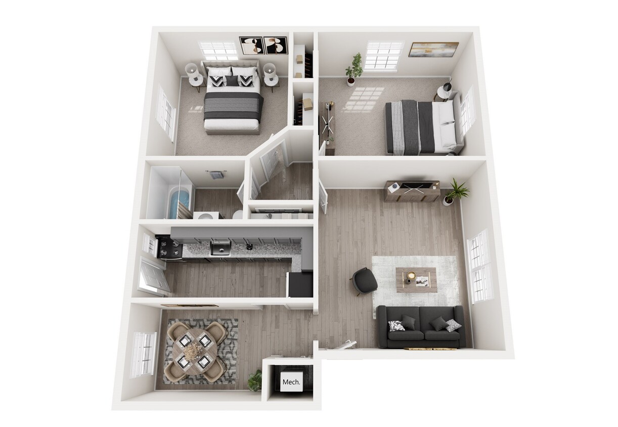 Floor Plan - Two Bedroom