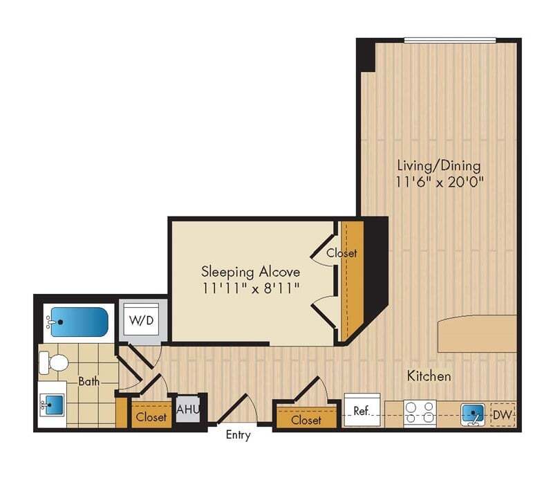 Floor Plan - Studio-A7b