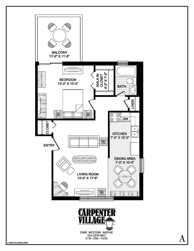 Furnished 1 Bedroom, 1 Bath - A FURNISHED