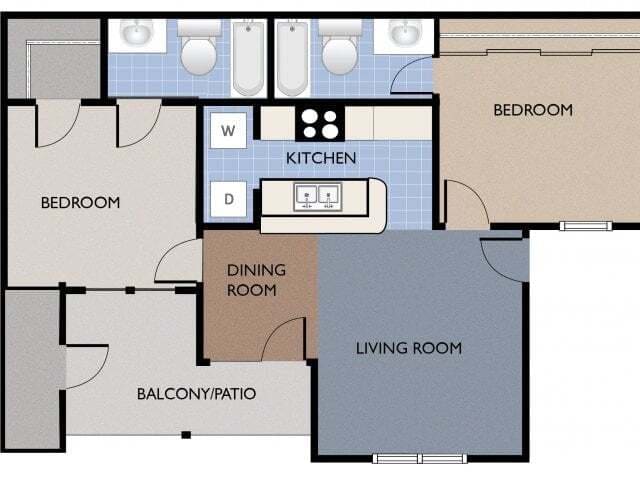 Floor Plan - Two Bedroom
