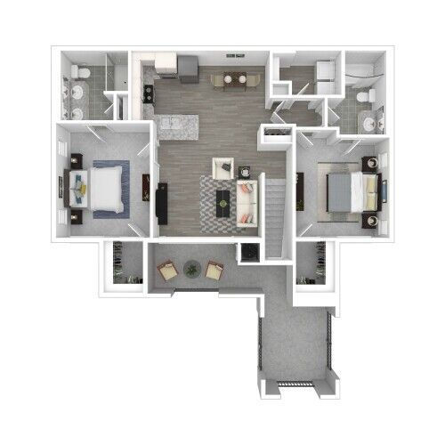 Floor Plan - 2x2D Skysuite w/sundeck