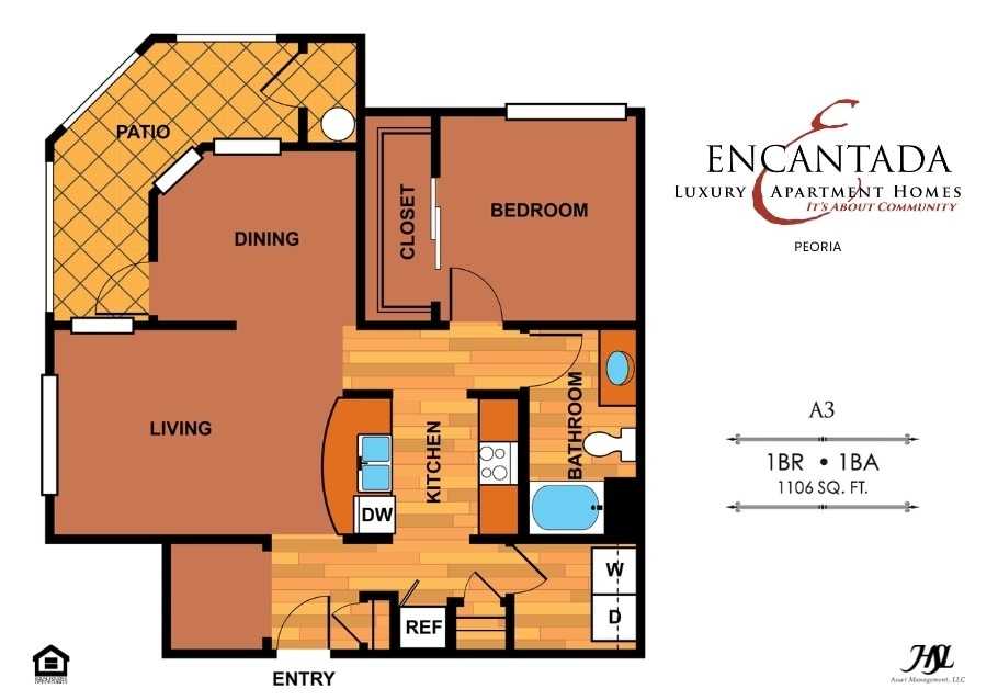 Floor Plan - A3 | One Bedroom