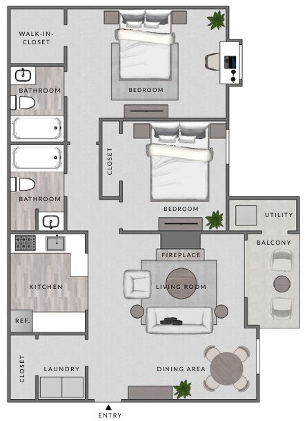 Floor Plan - B2-2x2
