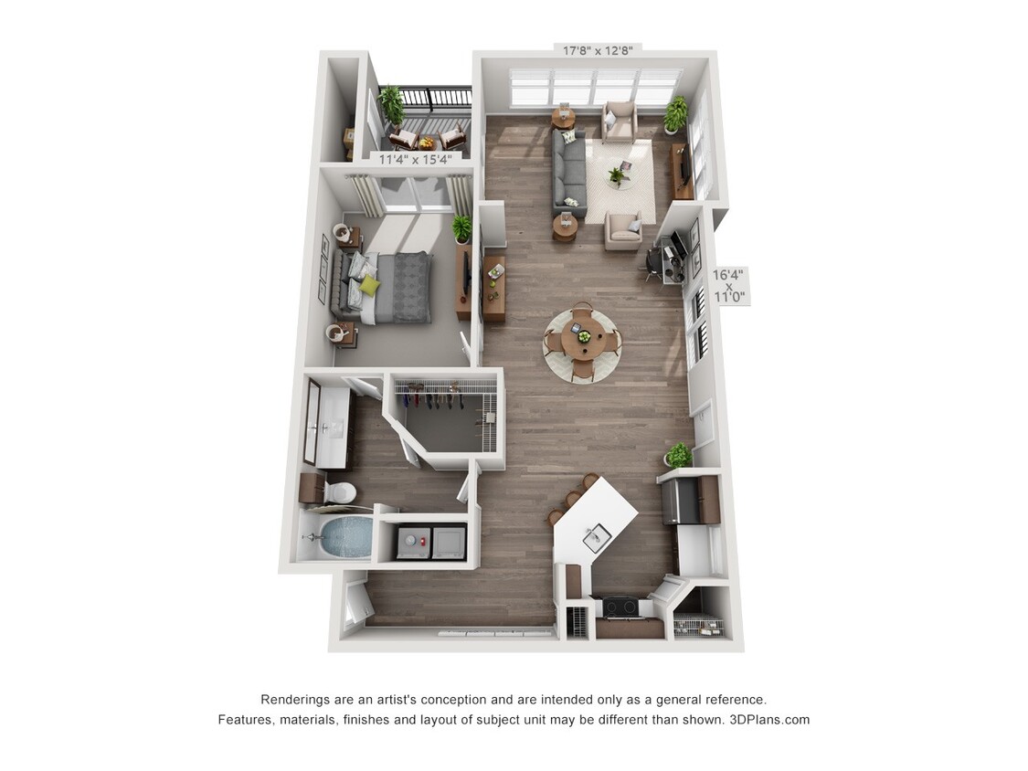 Floor Plan - Andover Park 1A6