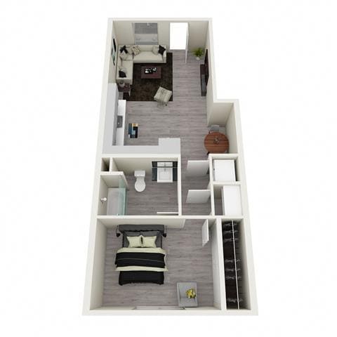 Floor Plan - 1x1 D