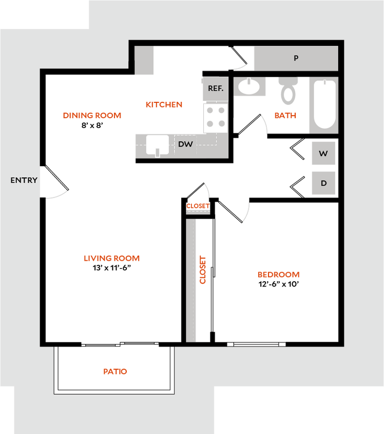 Floor Plan - Plan 1B
