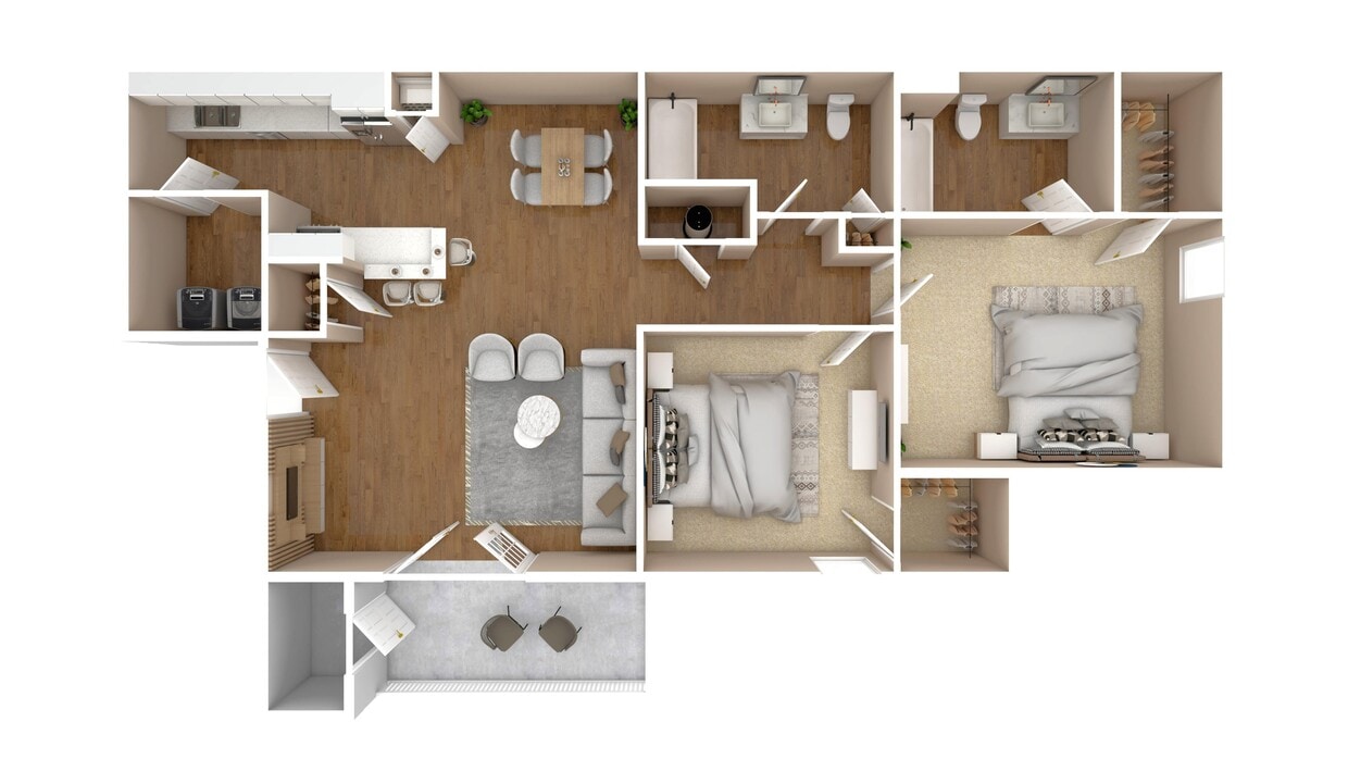 Floor Plan - Two Bedroom